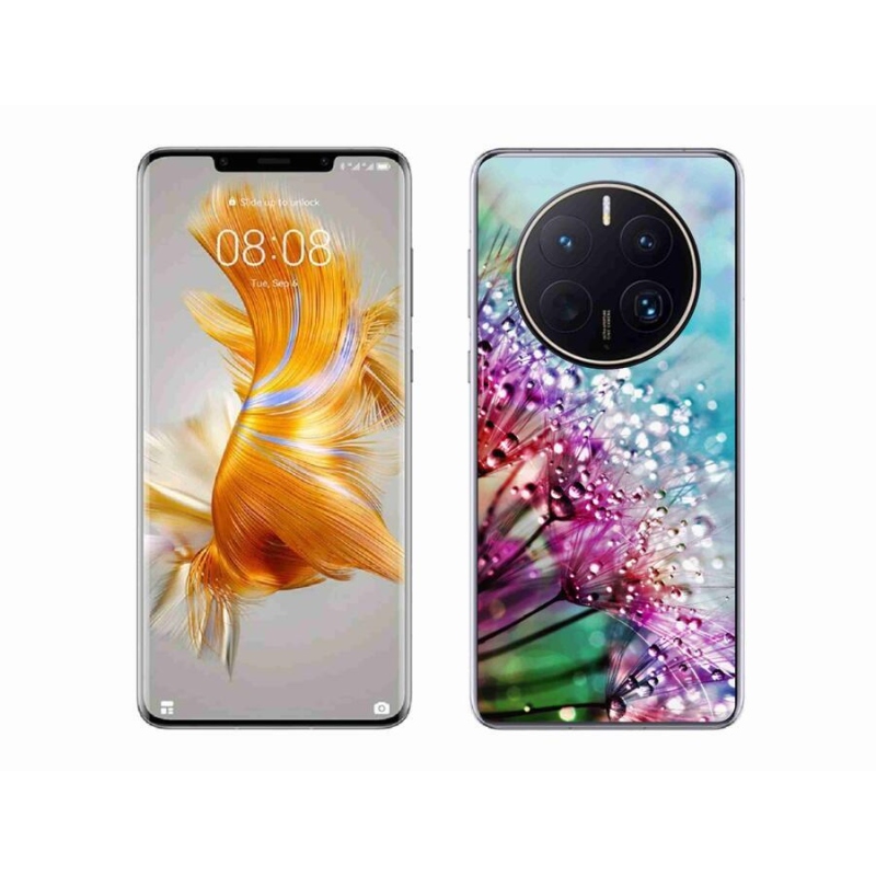 Gél borító mmCase a mobil Huawei Mate 50 Pro - színes virágokhoz