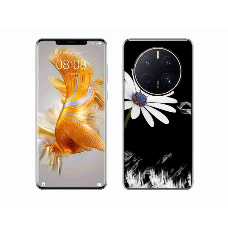 Zselés borítás mmCase a Huawei Mate 50 Pro-hoz - fehér virág