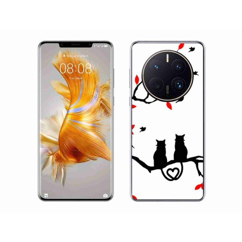 Gél borítás mmCase a Huawei Mate 50 Pro számára - macskaszerelem