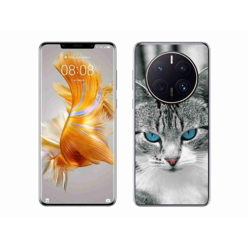 Zselés borítás mmCase a Huawei Mate 50 Pro készülékhez - macskaszem 1