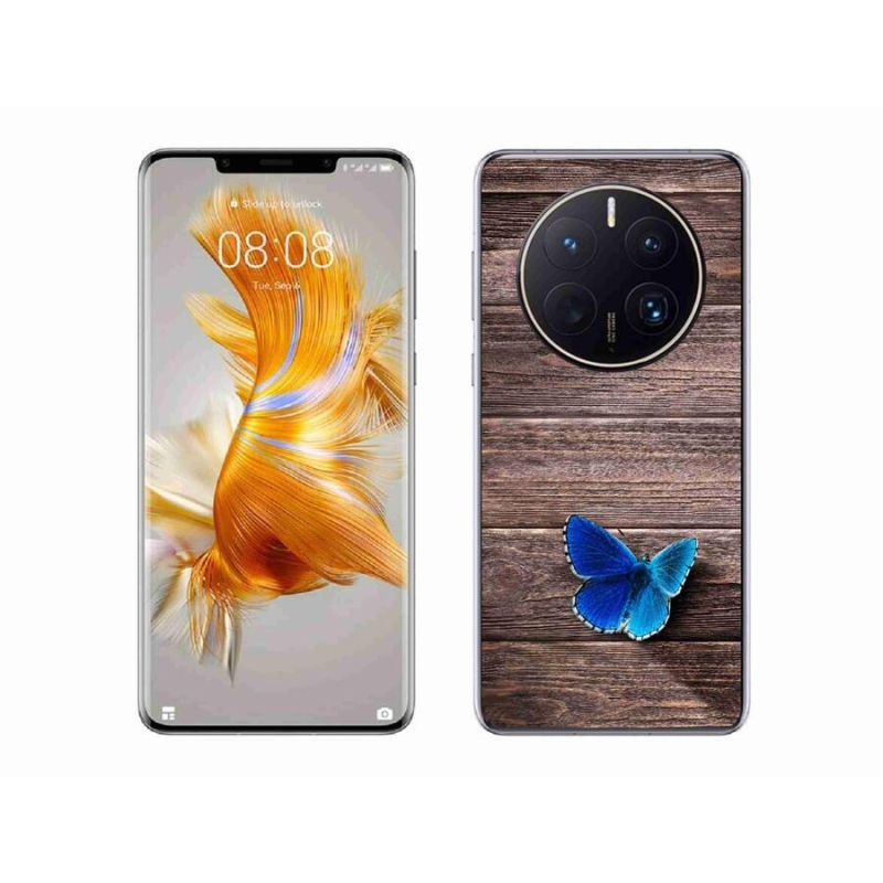 Gél védőhuzat mmCase a Huawei Mate 50 Pro készülékhez - kék pillangó 1