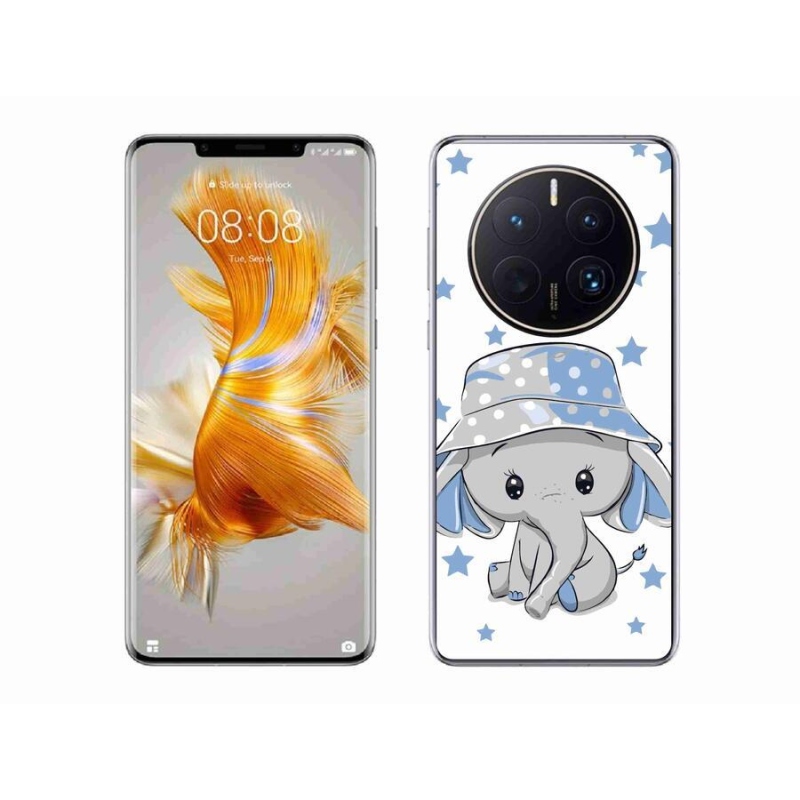 Zselés borítás mmCase a Huawei Mate 50 Pro készülékhez - kék elefánt