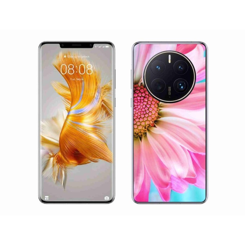 Gél védőhuzat mmCase a Huawei Mate 50 Pro készülékhez - rózsaszín virág