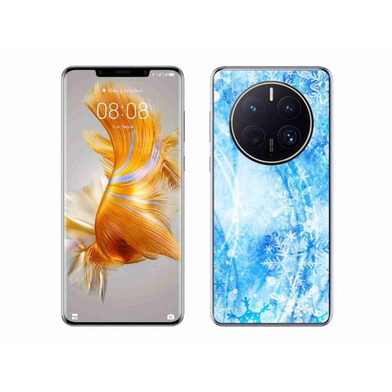 Gél borítás mmCase a Huawei Mate 50 Pro készülékhez - hópelyhek