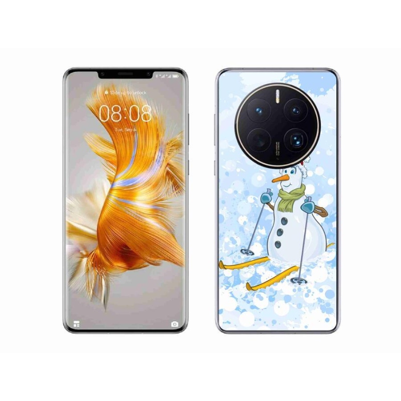 Gél borítás mmCase a Huawei Mate 50 Pro készülékhez - hóember