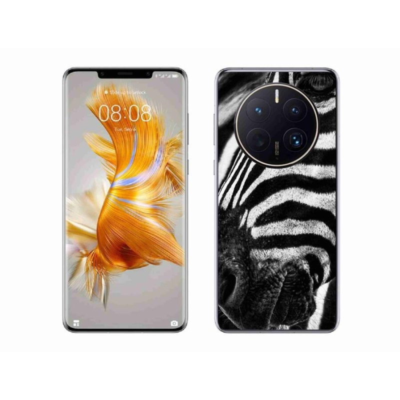 Zselés borítás mmCase a Huawei Mate 50 Pro készülékhez - zebra
