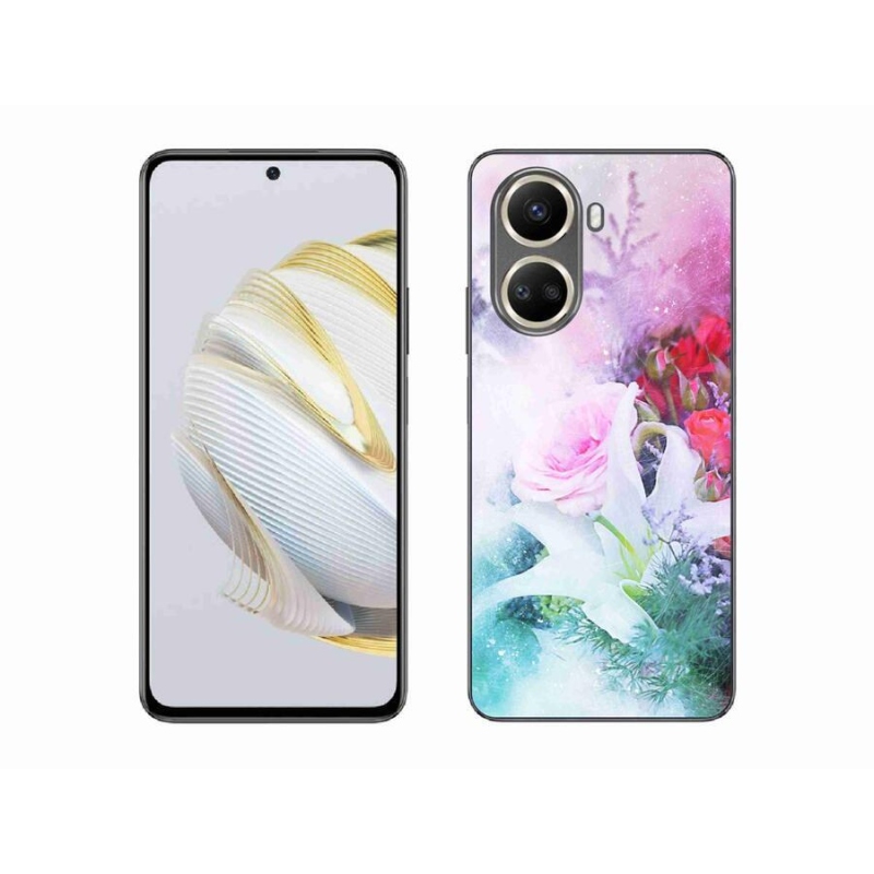 Gél borító mmCase a mobil Huawei Nova 10 SE - virágok 4