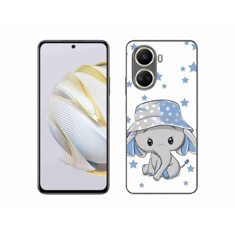 Gél borítás mmCase a Huawei Nova 10 SE számára - kék elefánt
