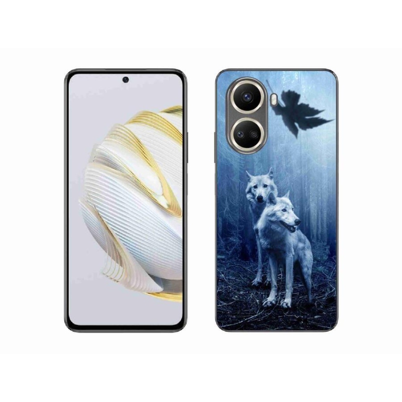 Gél borítás mmCase mobil Huawei Nova 10 SE - farkasok az erdőben