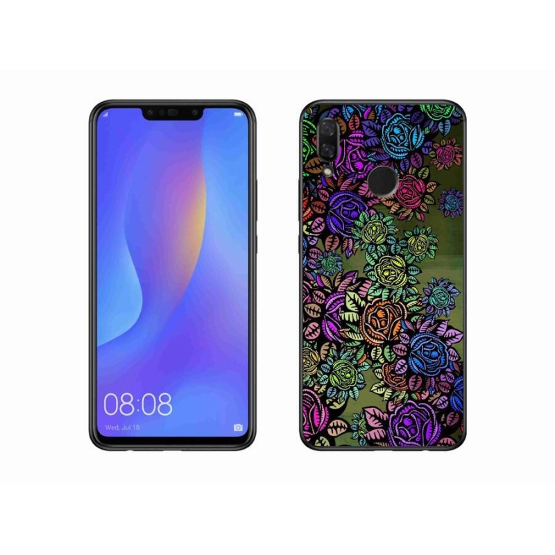 Gél borító mmCase a mobil Huawei Nova 3i - virágok 6