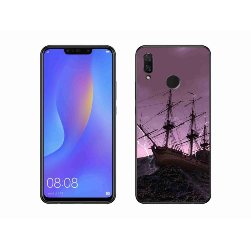 Gél borítás mmCase a Huawei Nova 3i számára - hajó a viharban