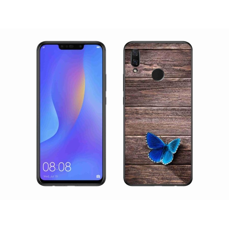Zselés borítás mmCase a Huawei Nova 3i készülékhez - kék pillangó 1