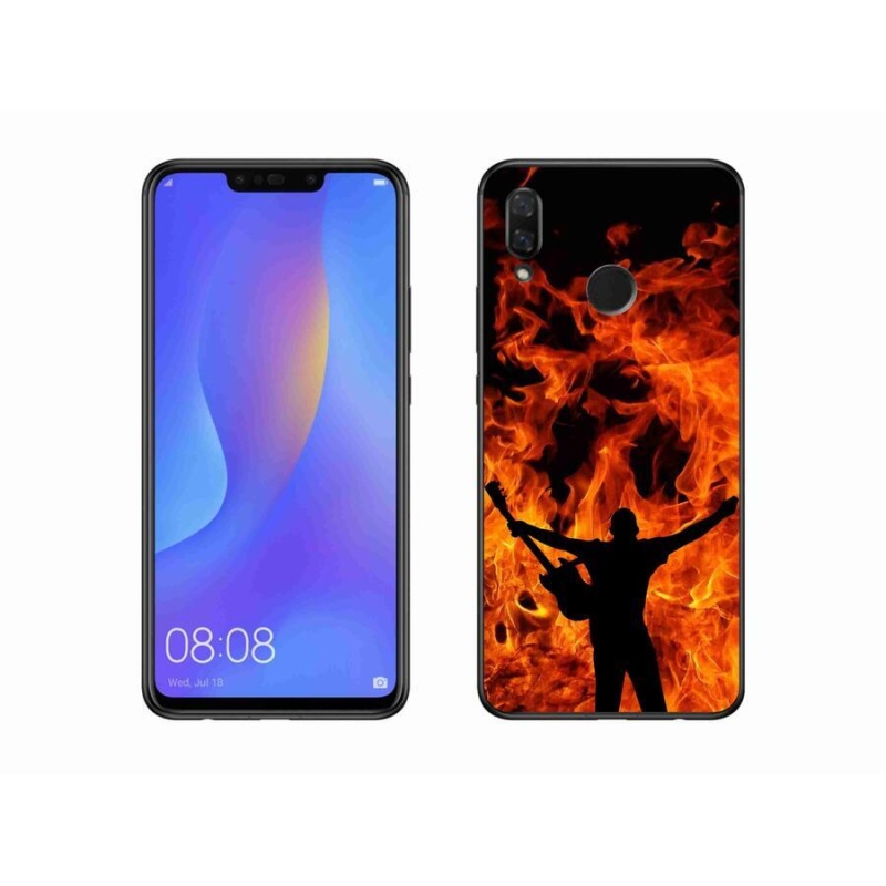 Gél borító mmCase a mobil Huawei Nova 3i - zenész és a tűz