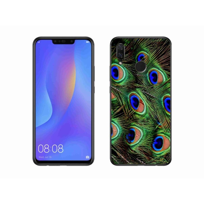 Gél borítás mmCase a Huawei Nova 3i készülékhez - pávatoll