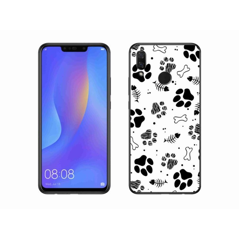 Gél borító mmCase mobil Huawei Nova 3i - kutyamancsok 1
