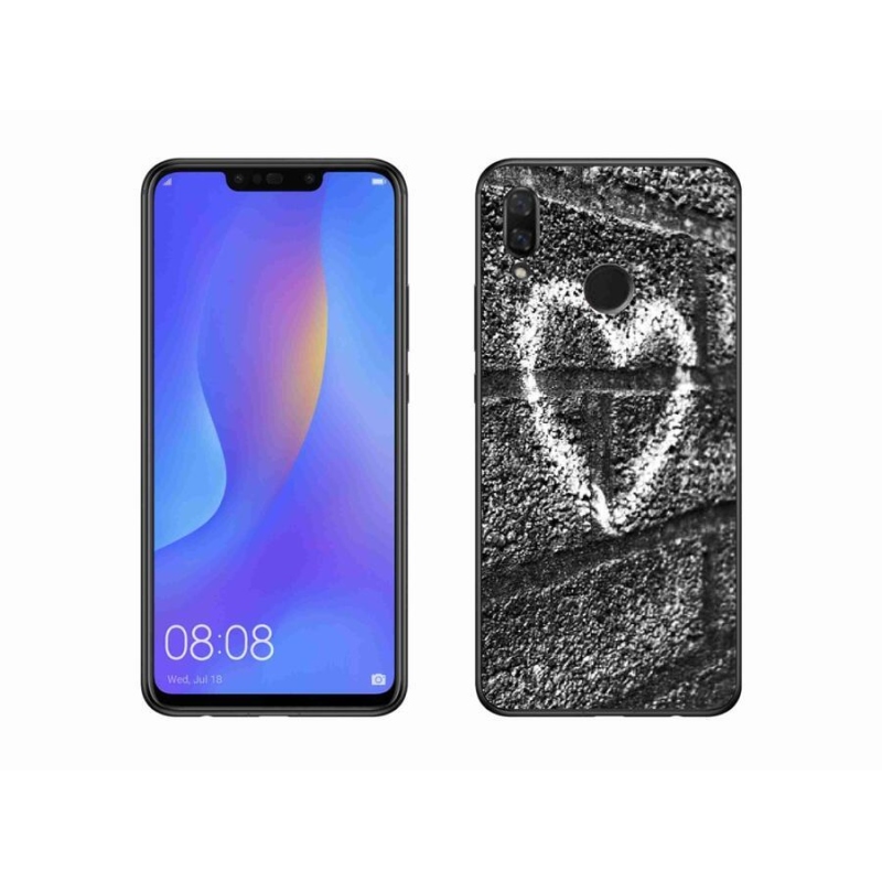Gél borítás mmCase a Huawei Nova 3i számára - szív a falon
