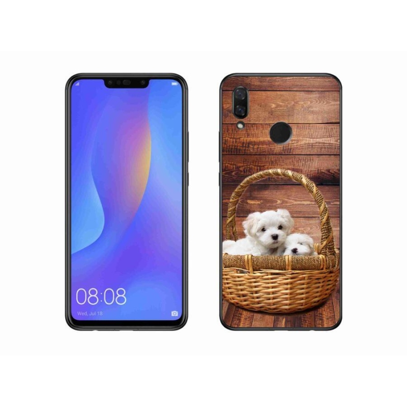 Gél borító mmCase mobil Huawei Nova 3i - kölyökkutyákhoz
