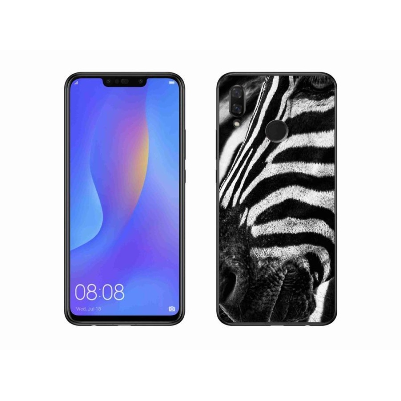Gél borítás mmCase a Huawei Nova 3i készülékhez - zebra