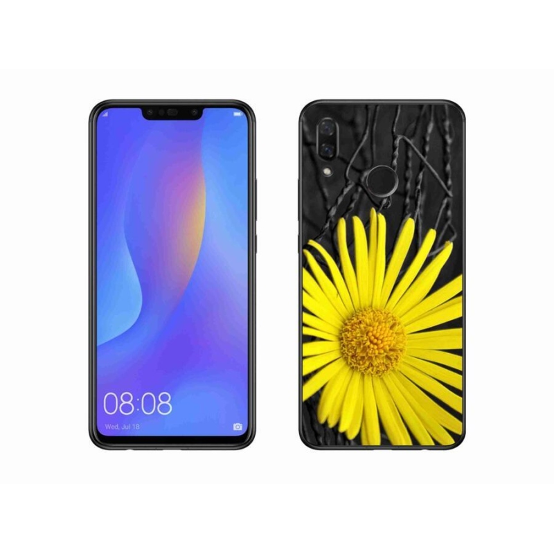 Gél borítás mmCase a Huawei Nova 3i készülékhez - sárga virág