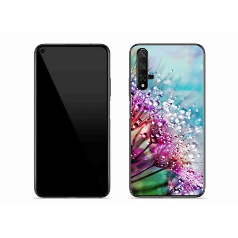 Gél borítás mmCase mobil Huawei Nova 5T - színes virágok
