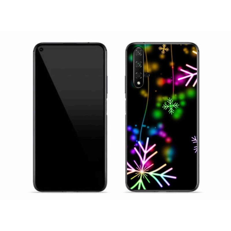 Gél borító mmCase a mobiltelefonon Huawei Nova 5T - színes pelyhek