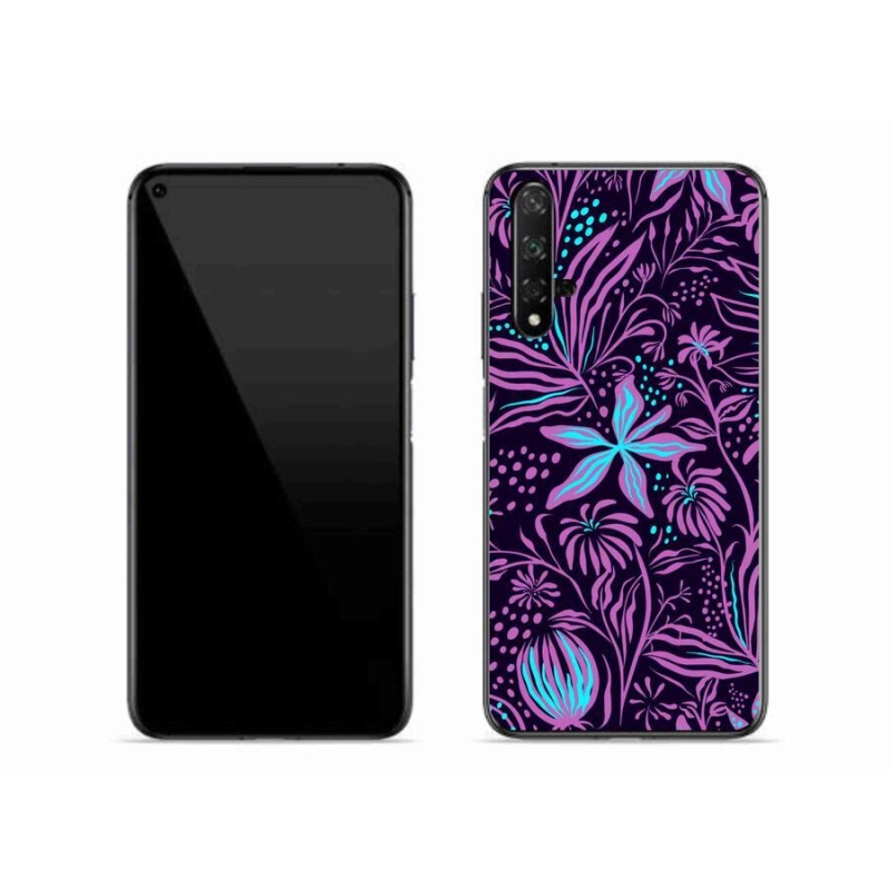 Gél borító mmCase a mobil Huawei Nova 5T - virágok 2