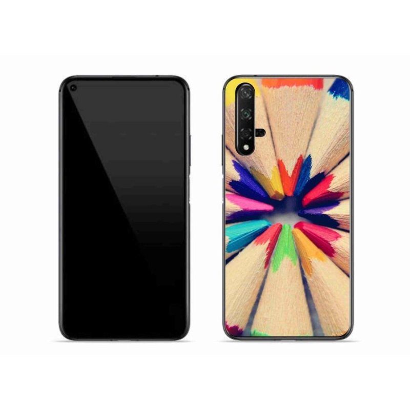 Gél borító mmCase a Huawei Nova 5T-hez - zsírkréták