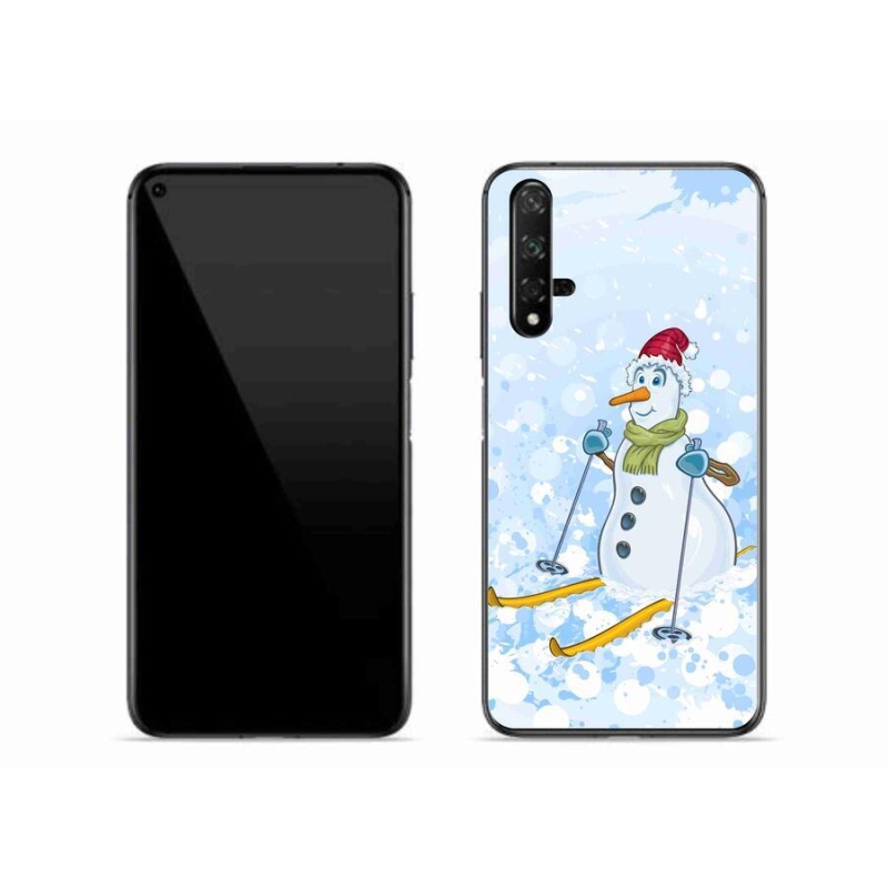 Gél borítás mmCase a Huawei Nova 5T számára - hóember