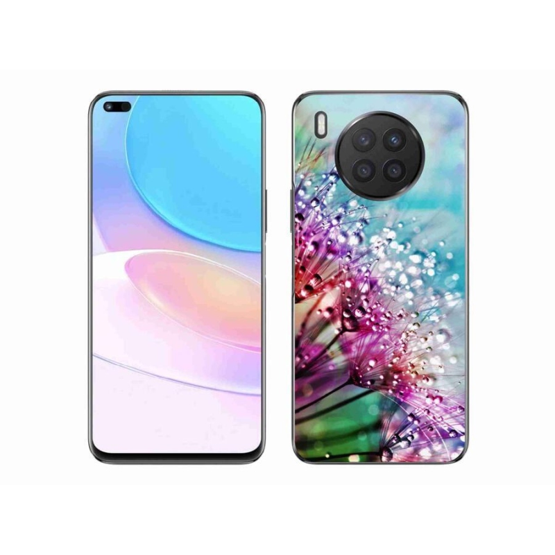 Gél borítás mmCase mobil Huawei Nova 8i - színes virágok