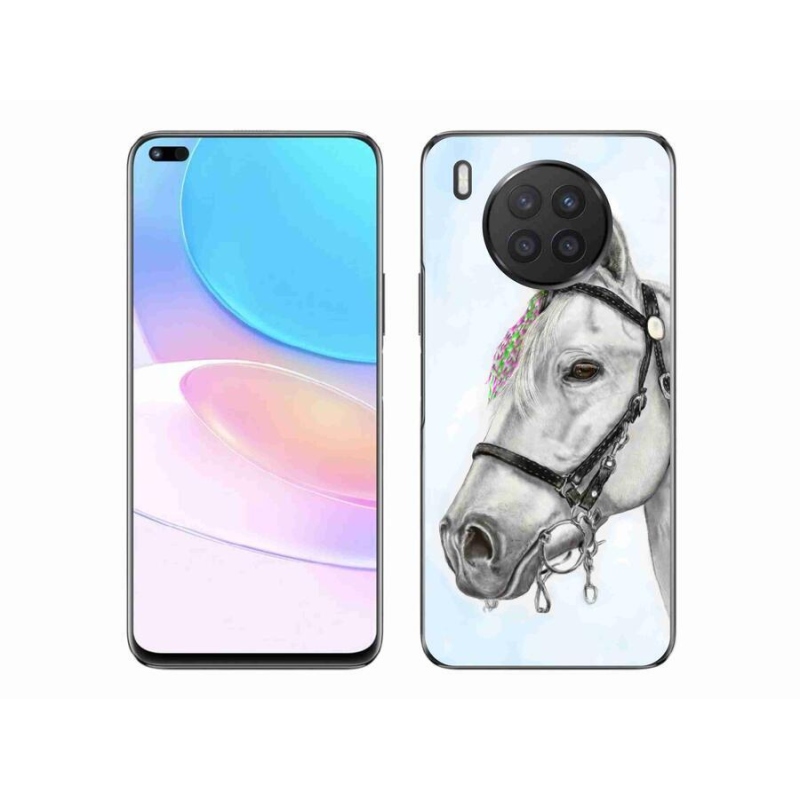 Zselés borítás mmCase a Huawei Nova 8i készülékhez - fehér ló 1