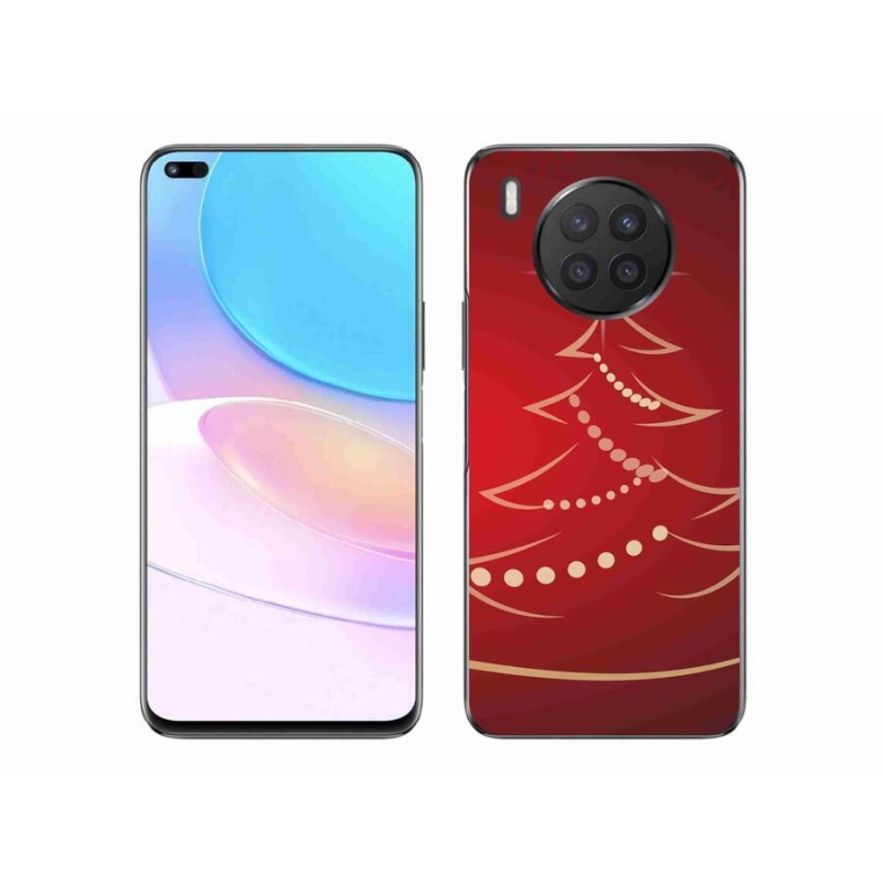 Gél borító mmCase a Huawei Nova 8i számára - karácsonyfa karikatúra