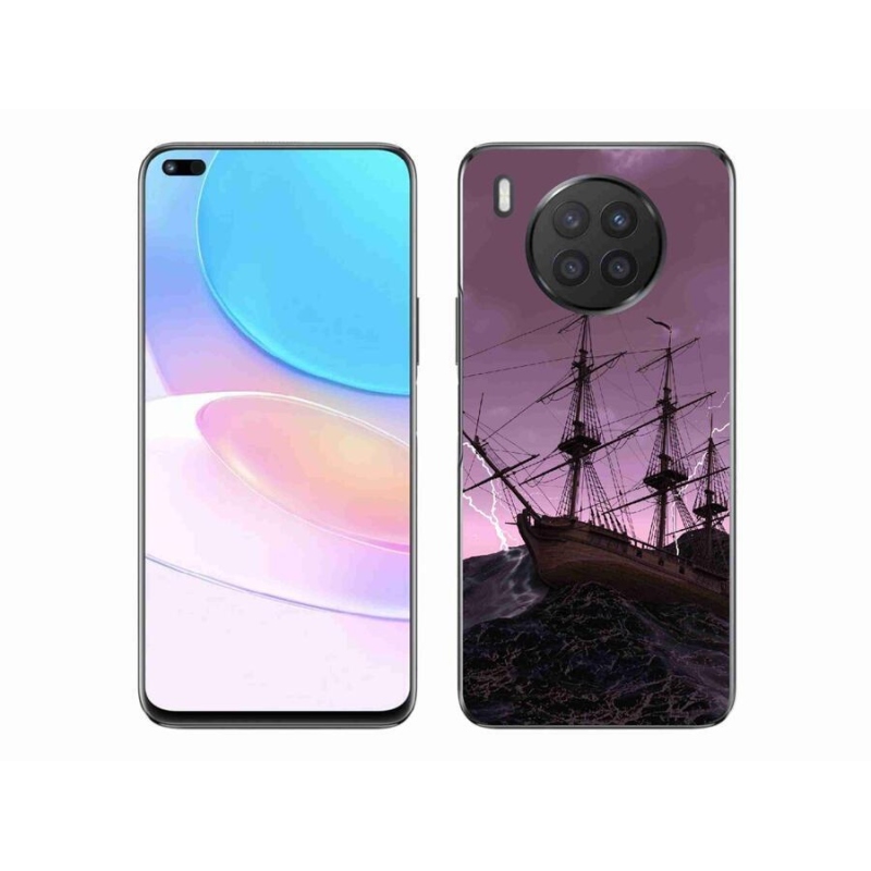 Gél borítás mmCase a Huawei Nova 8i számára - hajó a viharban