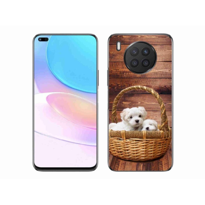 Gél borítás mmCase a Huawei Nova 8i számára - kölyökkutyák