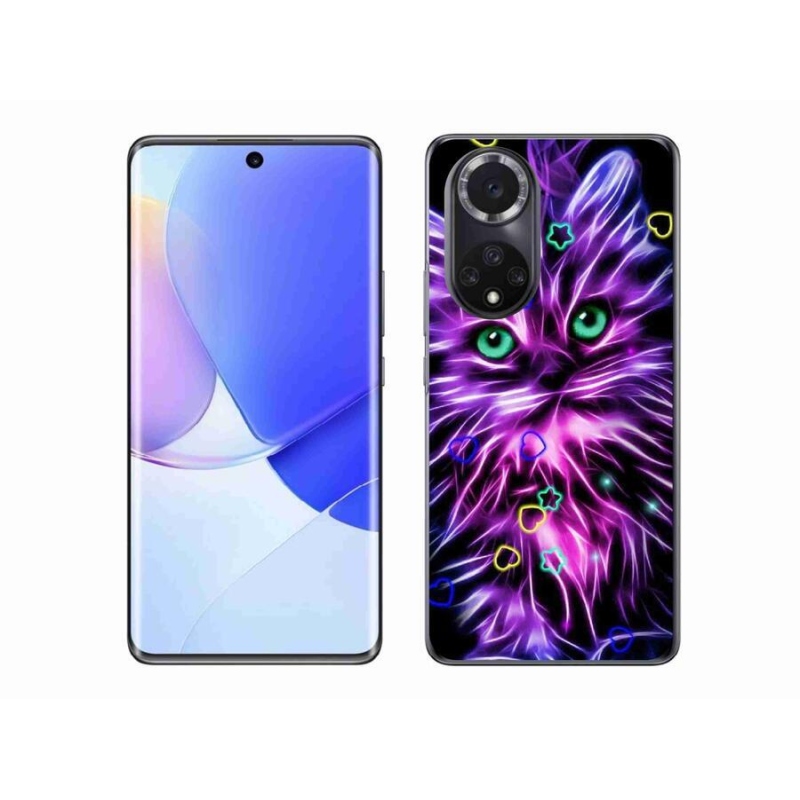 Gél borítás mmCase mobil Huawei Nova 9 - absztrakt macska