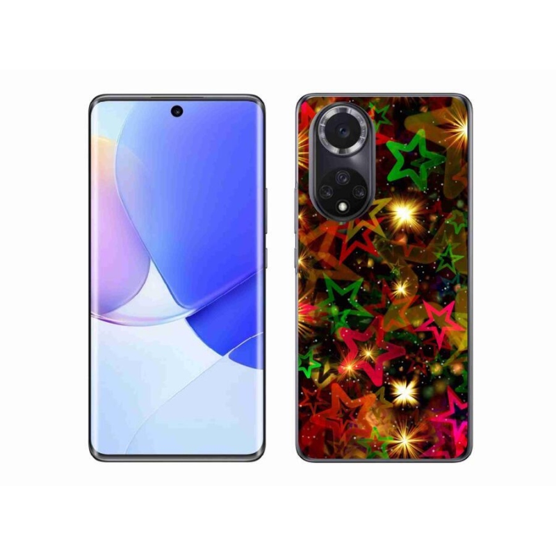 Gél borítás mmCase mobil Huawei Nova 9 - színes csillagok
