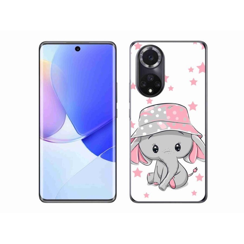 Gél borítás mmCase a Huawei Nova 9 készülékhez - rózsaszín elefánt