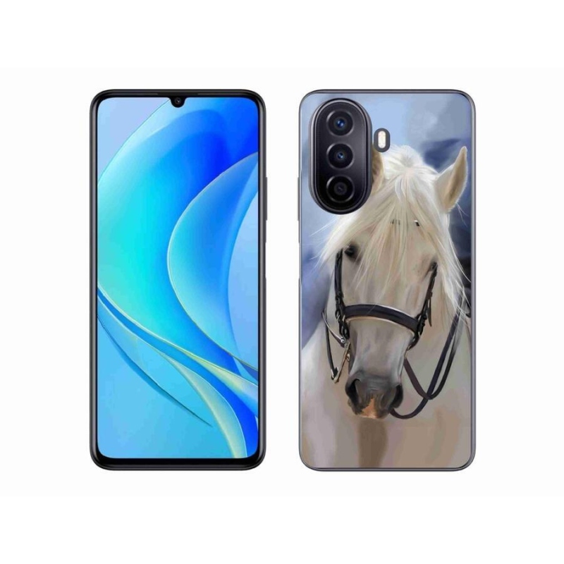 Gél borítás mmCase a Huawei Nova Y70 készülékhez - fehér ló