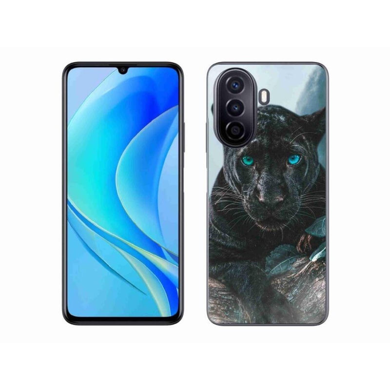 Gél borítás mmCase a Huawei Nova Y70 készülékhez - fekete párduc