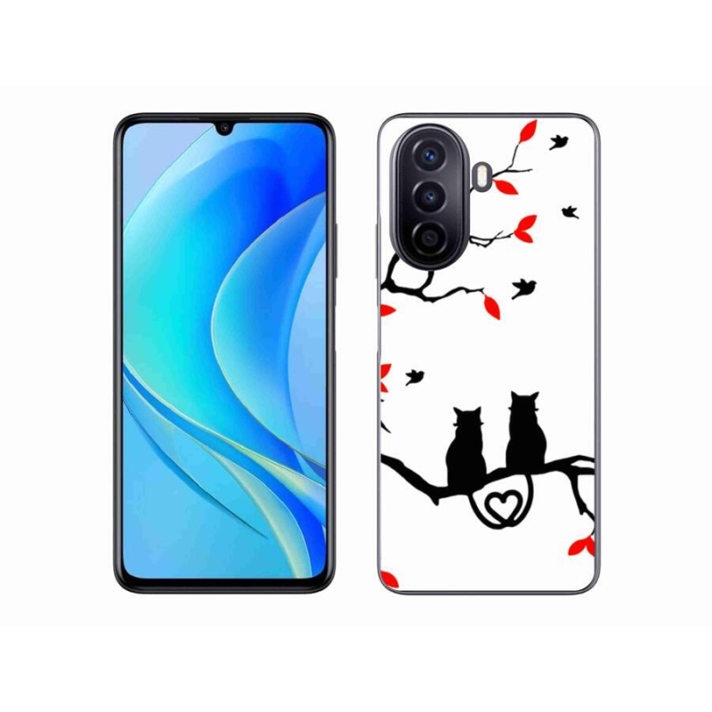 Gél borító mmCase a Huawei Nova Y70-hez - macska szeretet