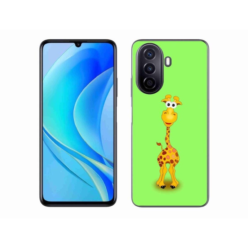 Gél borítás mmCase mobil Huawei Nova Y70 - rajzfilm zsiráfhoz