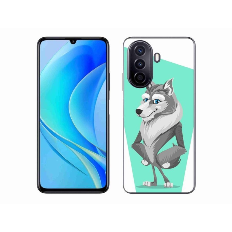 Gél borítás mmCase mobil Huawei Nova Y70 - rajzfilm farkas