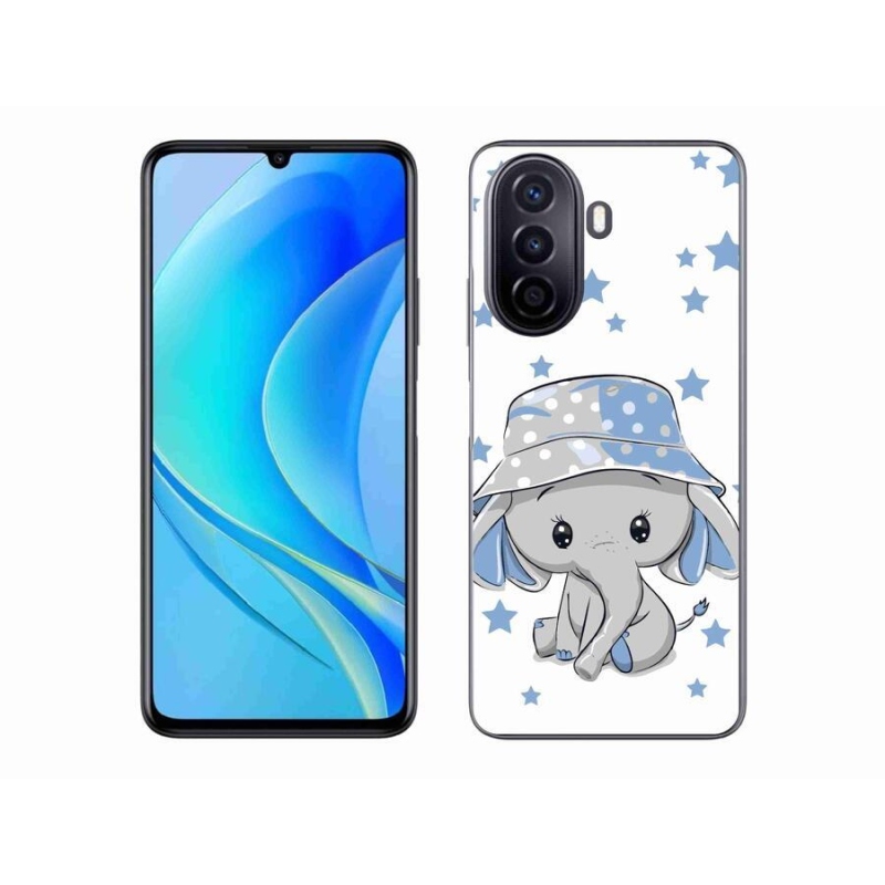 Gél borítás mmCase a Huawei Nova Y70 készülékhez - kék elefánt