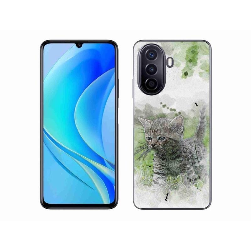 Gél borító mmCase mobil Huawei Nova Y70 - aranyos cica 1
