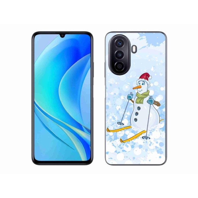 Gél borítás mmCase a Huawei Nova Y70 készülékhez - hóember