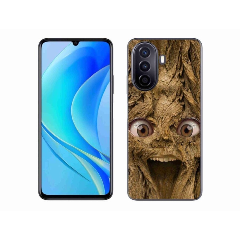 Gél borító mmCase mobiltelefonhoz Huawei Nova Y70 - vidám fa szemekkel