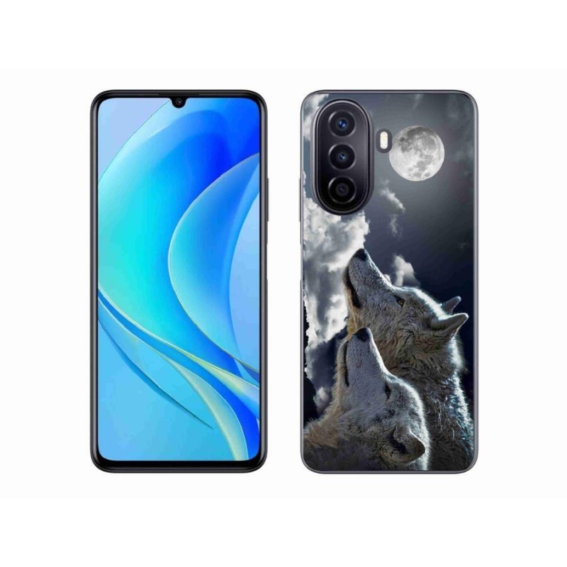 Gél borítás mmCase a mobil Huawei Nova Y70 - farkasok számára