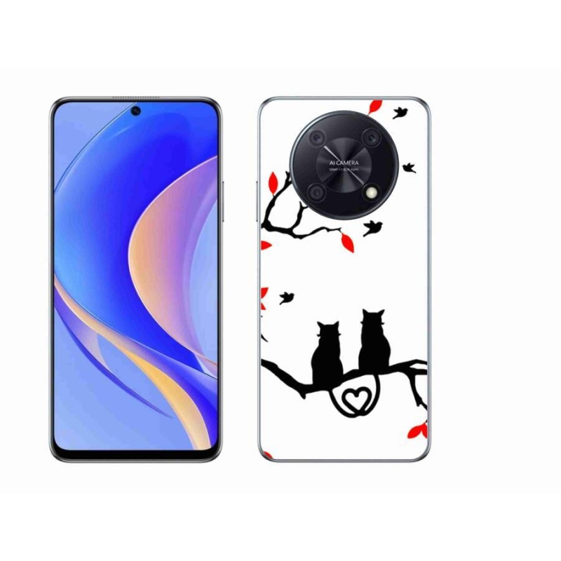 Gél borító mmCase a Huawei Nova Y90 készülékhez - macskaszerelem