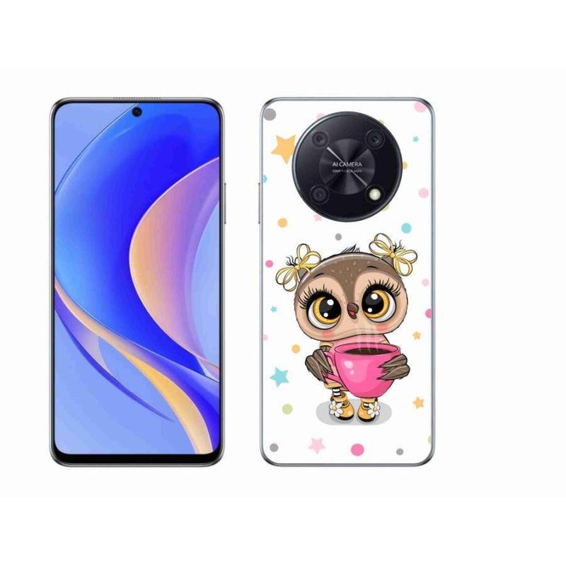 Gél borító mmCase a mobil Huawei Nova Y90 - rajzfilm bagolyhoz