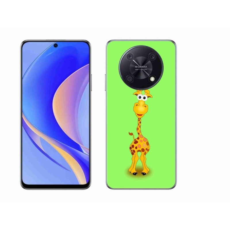 Gél borító mmCase a mobil Huawei Nova Y90 - rajzfilm zsiráfhoz