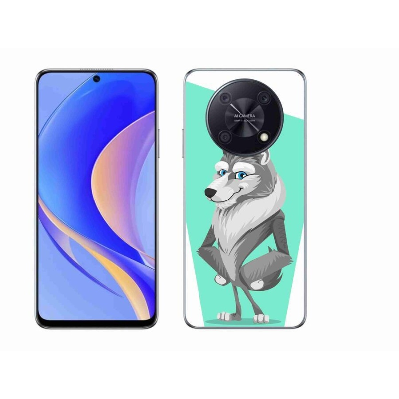 Gél borító mmCase mobil Huawei Nova Y90 - rajzfilm farkas